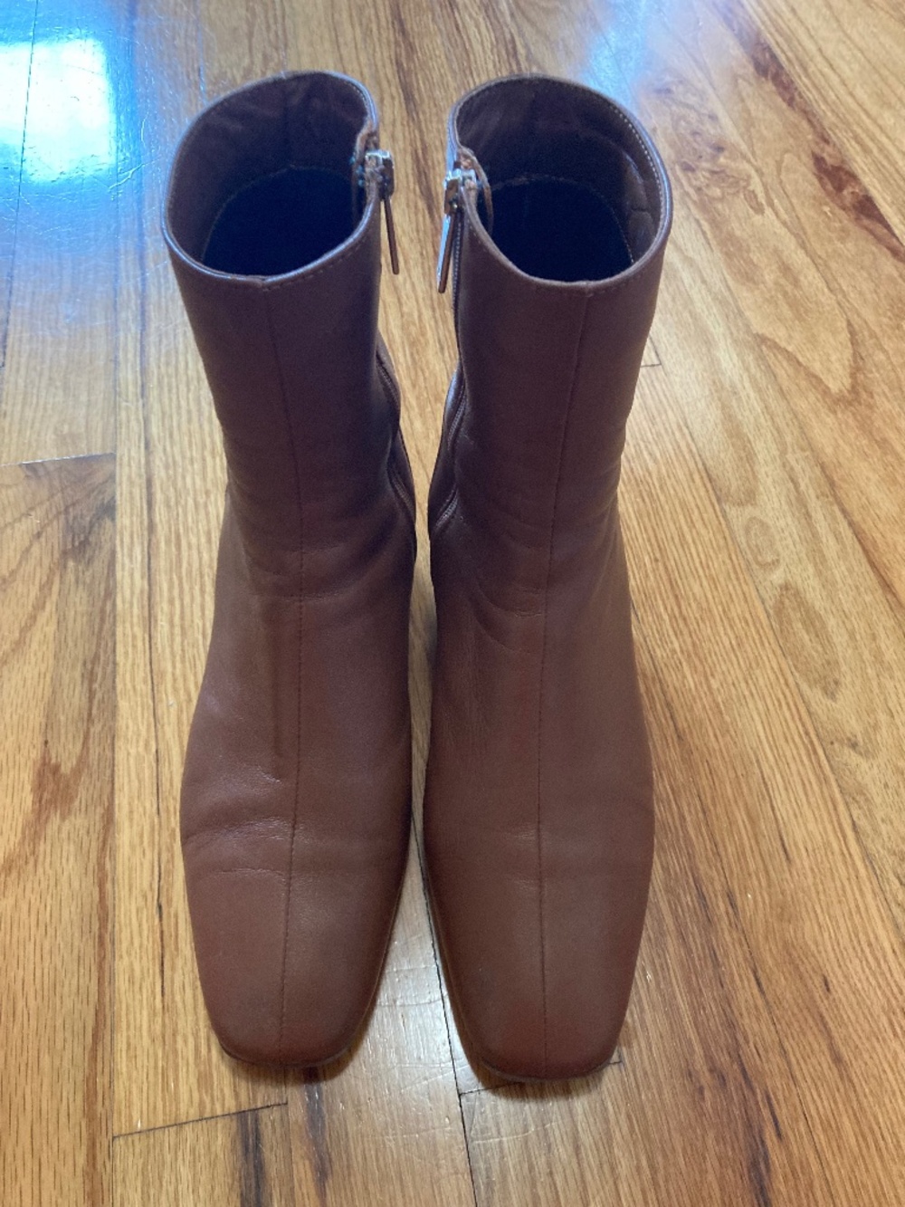 Aquatalia Selina Cognac ankle boots
